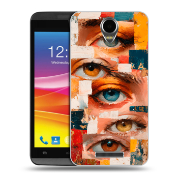 Силиконовый чехол на Micromax Canvas Power с принтом Модный принт