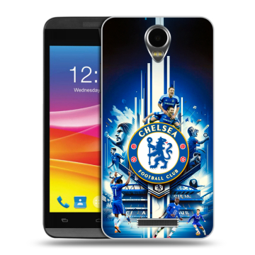 Силиконовый чехол на Micromax Canvas Power с принтом Chelsea Челси