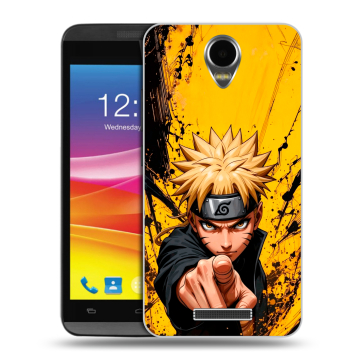 Силиконовый чехол на Micromax Canvas Power с принтом Naruto Наруто
