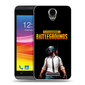 Силиконовый чехол на Micromax Canvas Power с принтом PUGB ПАГБ