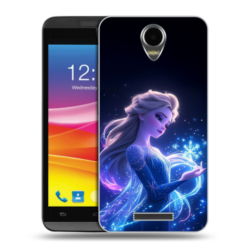 Силиконовый чехол на Micromax Canvas Power с принтом Холодное сердце Frozen