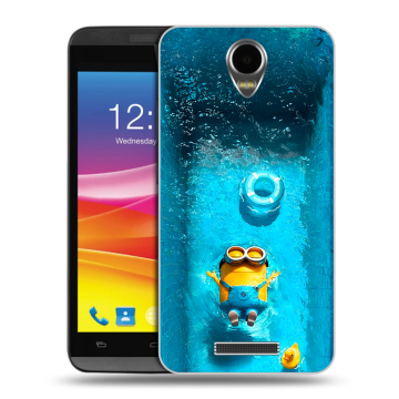 Силиконовый чехол на Micromax Canvas Power с принтом Миньоны Силиконовый чехол на Micromax Canvas Power с принтом Миньоны