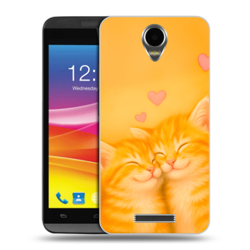 Силиконовый чехол на Micromax Canvas Power с принтом Милые котята Силиконовый чехол на Micromax Canvas Power с принтом Милые котята