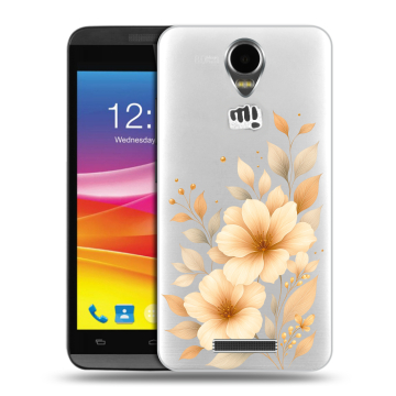 Силиконовый чехол на Micromax Canvas Power с принтом для девушки