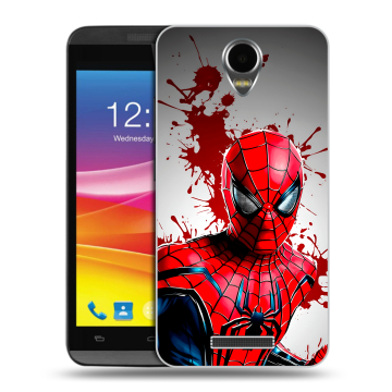 Силиконовый чехол на Micromax Canvas Power с принтом Spiderman Человек паук Силиконовый чехол на Micromax Canvas Power с принтом Spiderman Человек паук