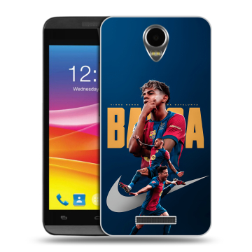 Силиконовый чехол на Micromax Canvas Power с принтом Барселона Barca Yamal 