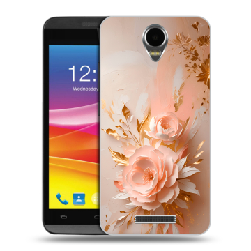 Силиконовый чехол на Micromax Canvas Power с принтом женский