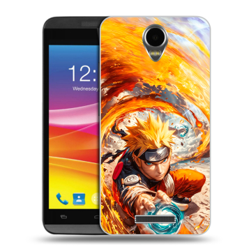 Силиконовый чехол на Micromax Canvas Power с принтом Аниме Наруто Naruto
