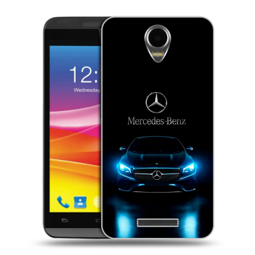 Силиконовый чехол на Micromax Canvas Power с принтом Mercedes Мерседес