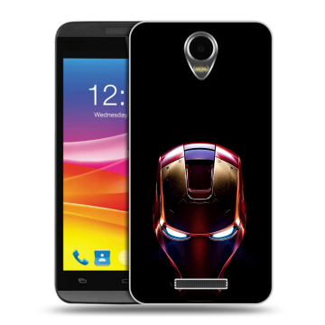 Силиконовый чехол на Micromax Canvas Power с принтом IronMan Железный человек