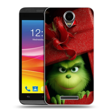 Силиконовый чехол на Micromax Canvas Power с принтом Новый год