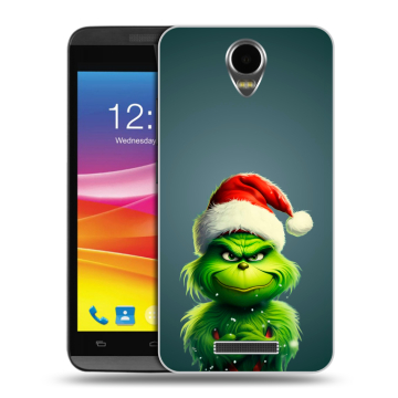 Силиконовый чехол на Micromax Canvas Power с принтом Новый год