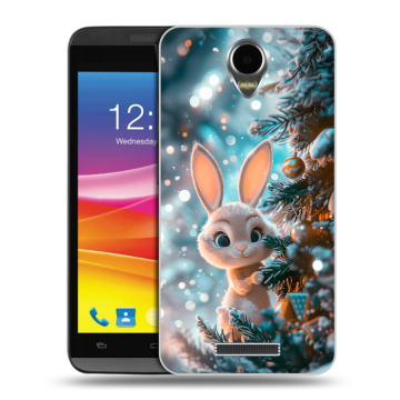 Силиконовый чехол на Micromax Canvas Power с принтом Новый год