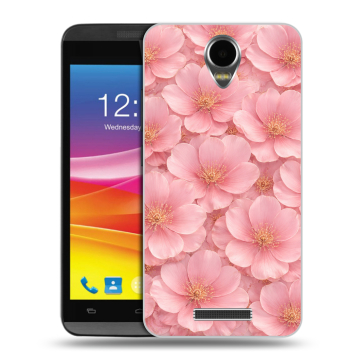 Силиконовый чехол на Micromax Canvas Power с принтом женский