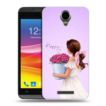 Силиконовый чехол на Micromax Canvas Power с принтом женский Силиконовый чехол на Micromax Canvas Power с принтом женский