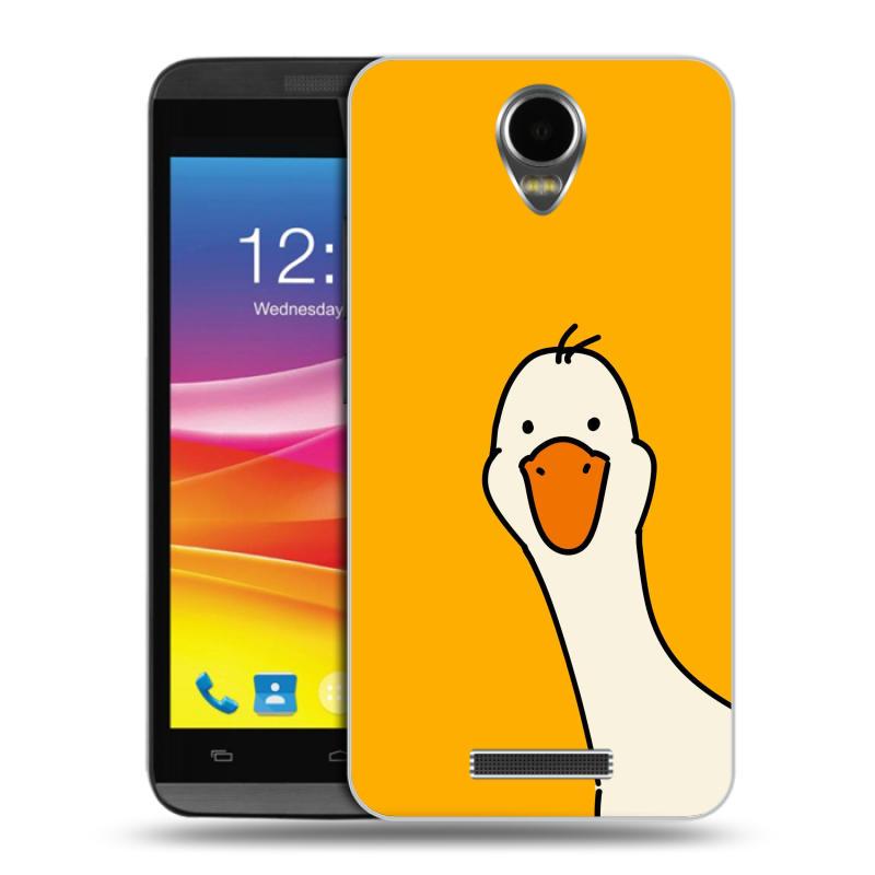 Силиконовый чехол на Micromax Canvas Power с принтом Утка Силиконовый чехол на Micromax Canvas Power с принтом Утка