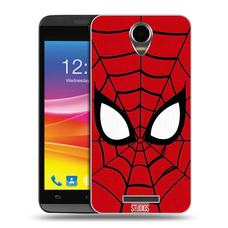 Силиконовый чехол на Micromax Canvas Power с принтом человек паук spiderman Силиконовый чехол на Micromax Canvas Power с принтом человек паук spiderman
