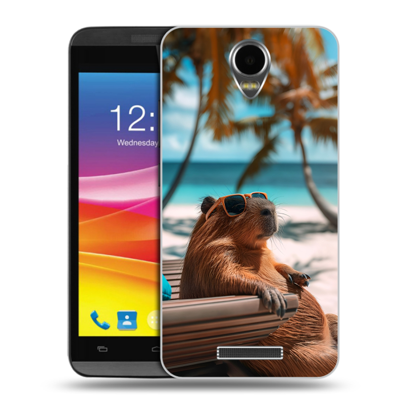 Силиконовый чехол на Micromax Canvas Power с принтом Капибара Силиконовый чехол на Micromax Canvas Power с принтом Капибара