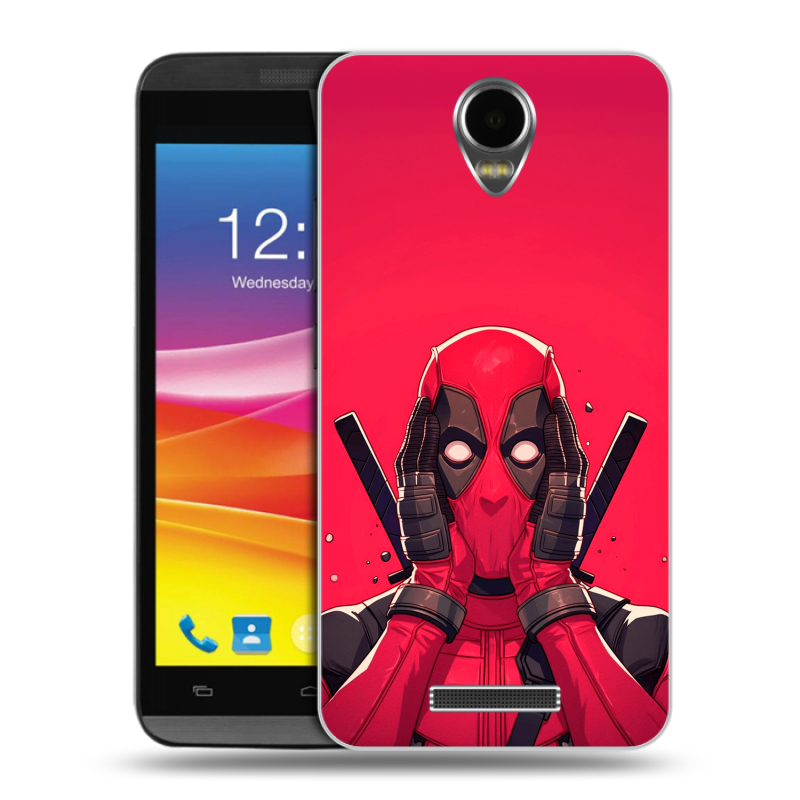 Силиконовый чехол на Micromax Canvas Power с принтом Дедпул Deadpool Силиконовый чехол на Micromax Canvas Power с принтом Дедпул Deadpool