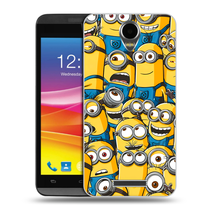 Силиконовый чехол на Micromax Canvas Power с принтом Миньоны Силиконовый чехол на Micromax Canvas Power с принтом Миньоны