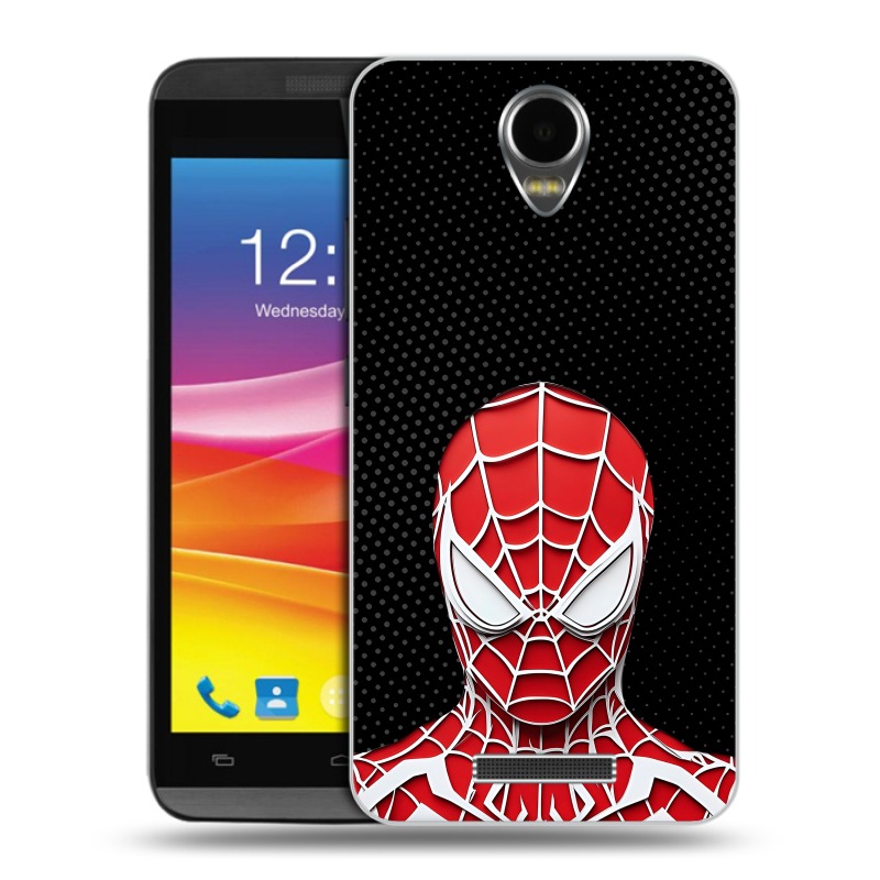 Силиконовый чехол на Micromax Canvas Power с принтом человек паук spiderman Силиконовый чехол на Micromax Canvas Power с принтом человек паук spiderman