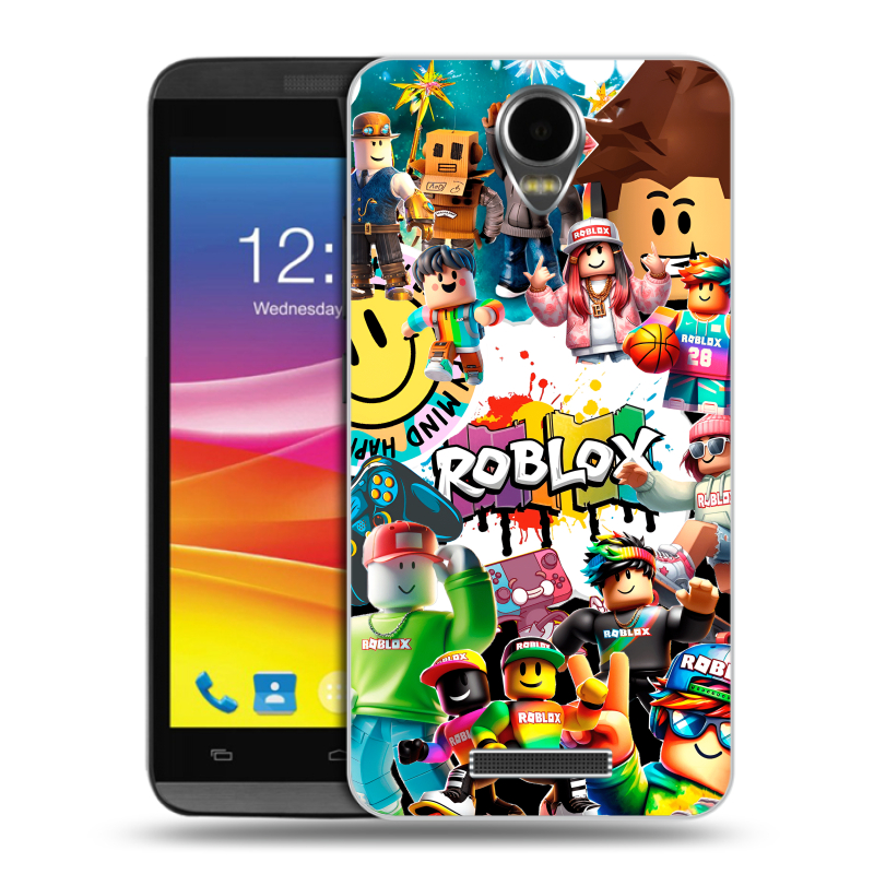 Силиконовый чехол на Micromax Canvas Power с принтом Roblox Роблокс Силиконовый чехол на Micromax Canvas Power с принтом Roblox Роблокс
