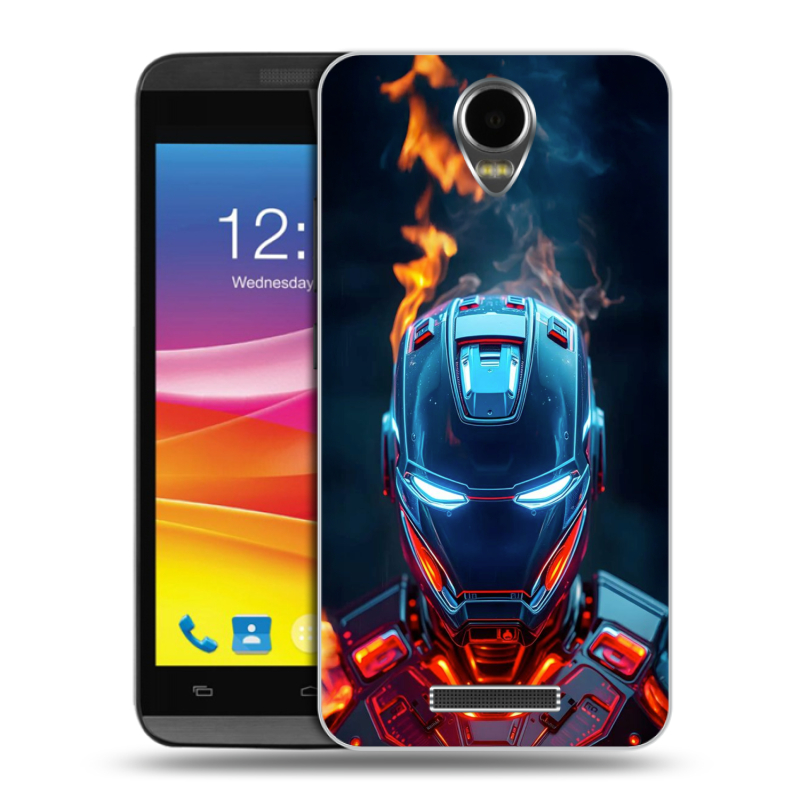 Силиконовый чехол на Micromax Canvas Power с принтом IronMan Железный человек Силиконовый чехол на Micromax Canvas Power с принтом IronMan Железный человек