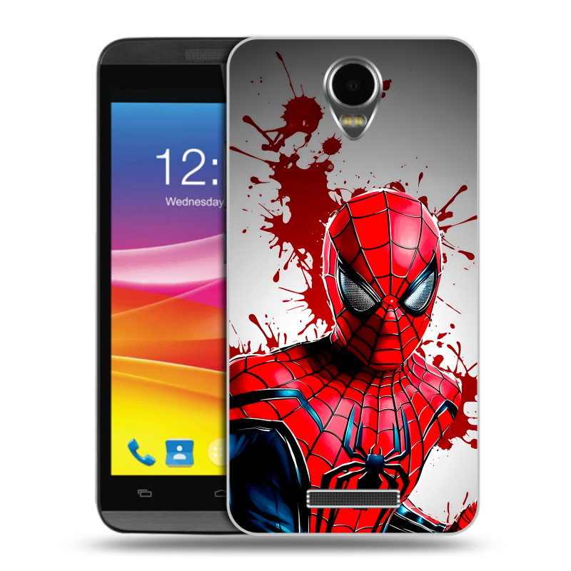 Силиконовый чехол на Micromax Canvas Power с принтом Spiderman Человек паук Силиконовый чехол на Micromax Canvas Power с принтом Spiderman Человек паук
