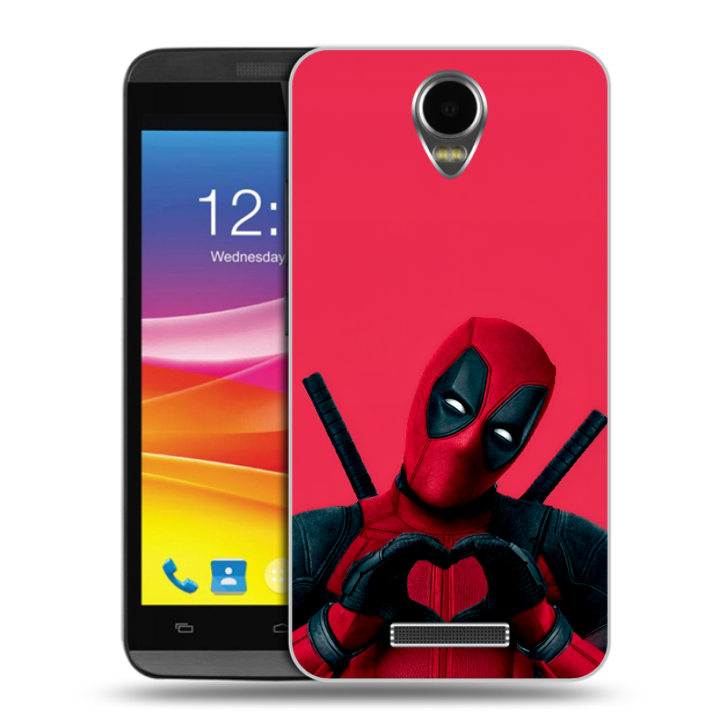 Силиконовый чехол на Micromax Canvas Power с принтом Дедпул Deadpool Силиконовый чехол на Micromax Canvas Power с принтом Дедпул Deadpool