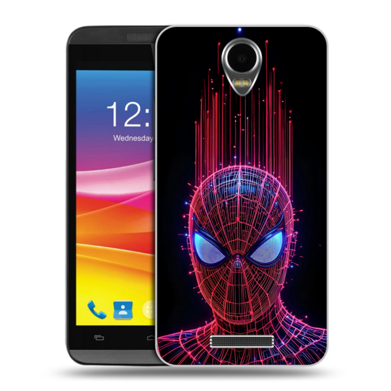 Силиконовый чехол на Micromax Canvas Power с принтом Spiderman Человек паук Силиконовый чехол на Micromax Canvas Power с принтом Spiderman Человек паук