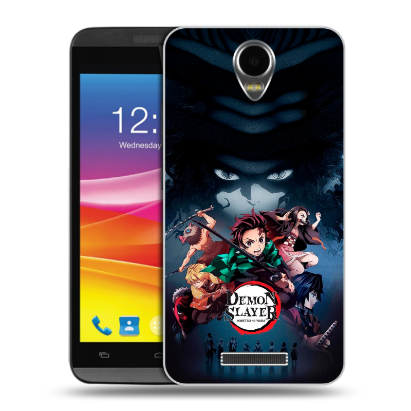 Силиконовый чехол на Micromax Canvas Power с принтом Demon Slayer Клинок рассекающий демонов Силиконовый чехол на Micromax Canvas Power с принтом Demon Slayer Клинок рассекающий демонов