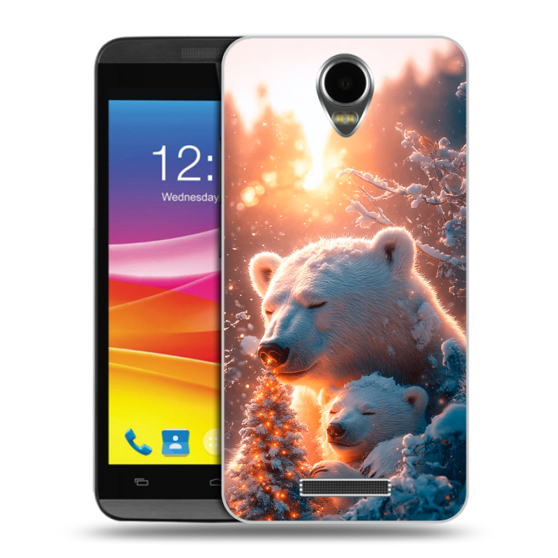 Силиконовый чехол на Micromax Canvas Power с принтом Новый год Силиконовый чехол на Micromax Canvas Power с принтом Новый год