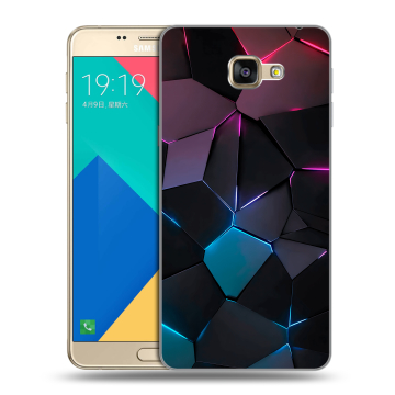 Силиконовый чехол на Samsung Galaxy A9 с принтом Геометрия неона Силиконовый чехол на Samsung Galaxy A9 с принтом Геометрия неона