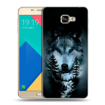 Силиконовый чехол на Samsung Galaxy A9 с принтом Лесной волк Силиконовый чехол на Samsung Galaxy A9 с принтом Лесной волк