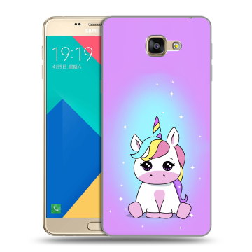 Силиконовый чехол на Samsung Galaxy A9 с принтом Единорог Силиконовый чехол на Samsung Galaxy A9 с принтом Единорог