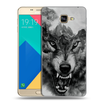 Силиконовый чехол на Samsung Galaxy A9 с принтом Волк Силиконовый чехол на Samsung Galaxy A9 с принтом Волк