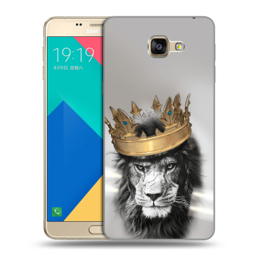 Силиконовый чехол на Samsung Galaxy A9 с принтом Лев с короной Силиконовый чехол на Samsung Galaxy A9 с принтом Лев с короной