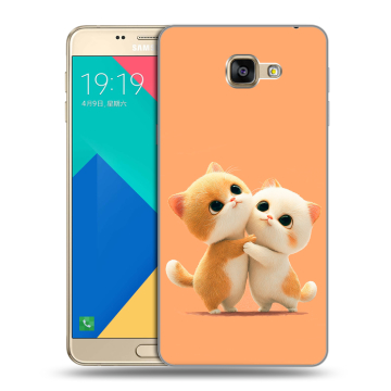 Силиконовый чехол на Samsung Galaxy A9 с принтом Милые котики Силиконовый чехол на Samsung Galaxy A9 с принтом Милые котики