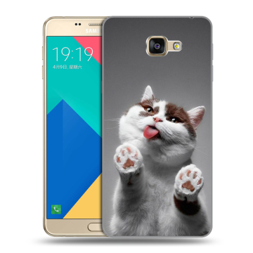 Силиконовый чехол на Samsung Galaxy A9 с принтом Коты Силиконовый чехол на Samsung Galaxy A9 с принтом Коты