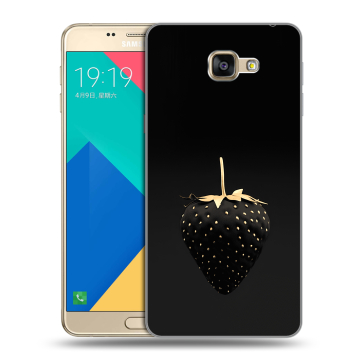 Силиконовый чехол на Samsung Galaxy A9 с принтом Черная клубника Силиконовый чехол на Samsung Galaxy A9 с принтом Черная клубника