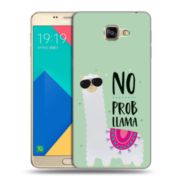 Силиконовый чехол на Samsung Galaxy A9 с принтом Лама Силиконовый чехол на Samsung Galaxy A9 с принтом Лама
