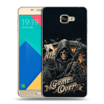 Силиконовый чехол на Samsung Galaxy A9 с принтом Скелет карты Силиконовый чехол на Samsung Galaxy A9 с принтом Скелет карты