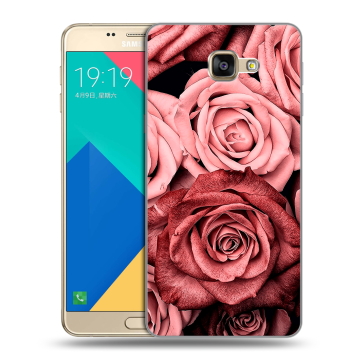 Силиконовый чехол на Samsung Galaxy A9 с принтом Цветы розы Силиконовый чехол на Samsung Galaxy A9 с принтом Цветы розы