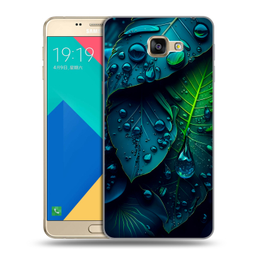 Силиконовый чехол на Samsung Galaxy A9 с принтом Листья Силиконовый чехол на Samsung Galaxy A9 с принтом Листья