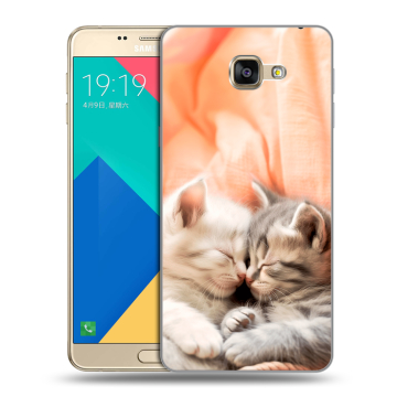 Силиконовый чехол на Samsung Galaxy A9 с принтом Котята
