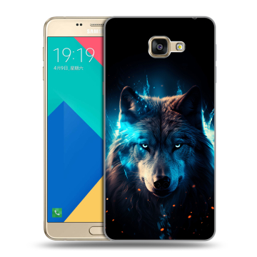 Силиконовый чехол на Samsung Galaxy A9 с принтом Волк ночной Силиконовый чехол на Samsung Galaxy A9 с принтом Волк ночной