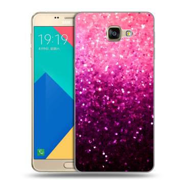 Силиконовый чехол на Samsung Galaxy A9 с принтом Блестки