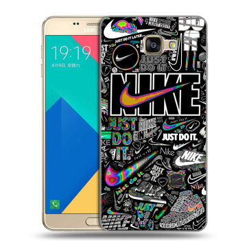 Силиконовый чехол на Samsung Galaxy A9 с принтом Найк