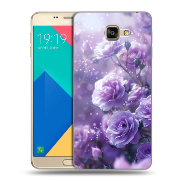 Силиконовый чехол на Samsung Galaxy A9 с принтом Розы цветы