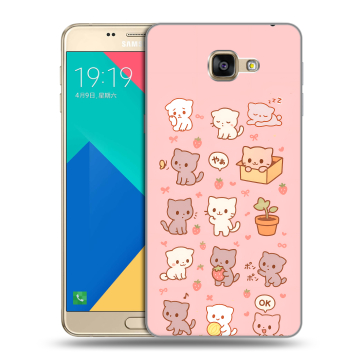 Силиконовый чехол на Samsung Galaxy A9 с принтом Hello Kitty Хелоу Кити